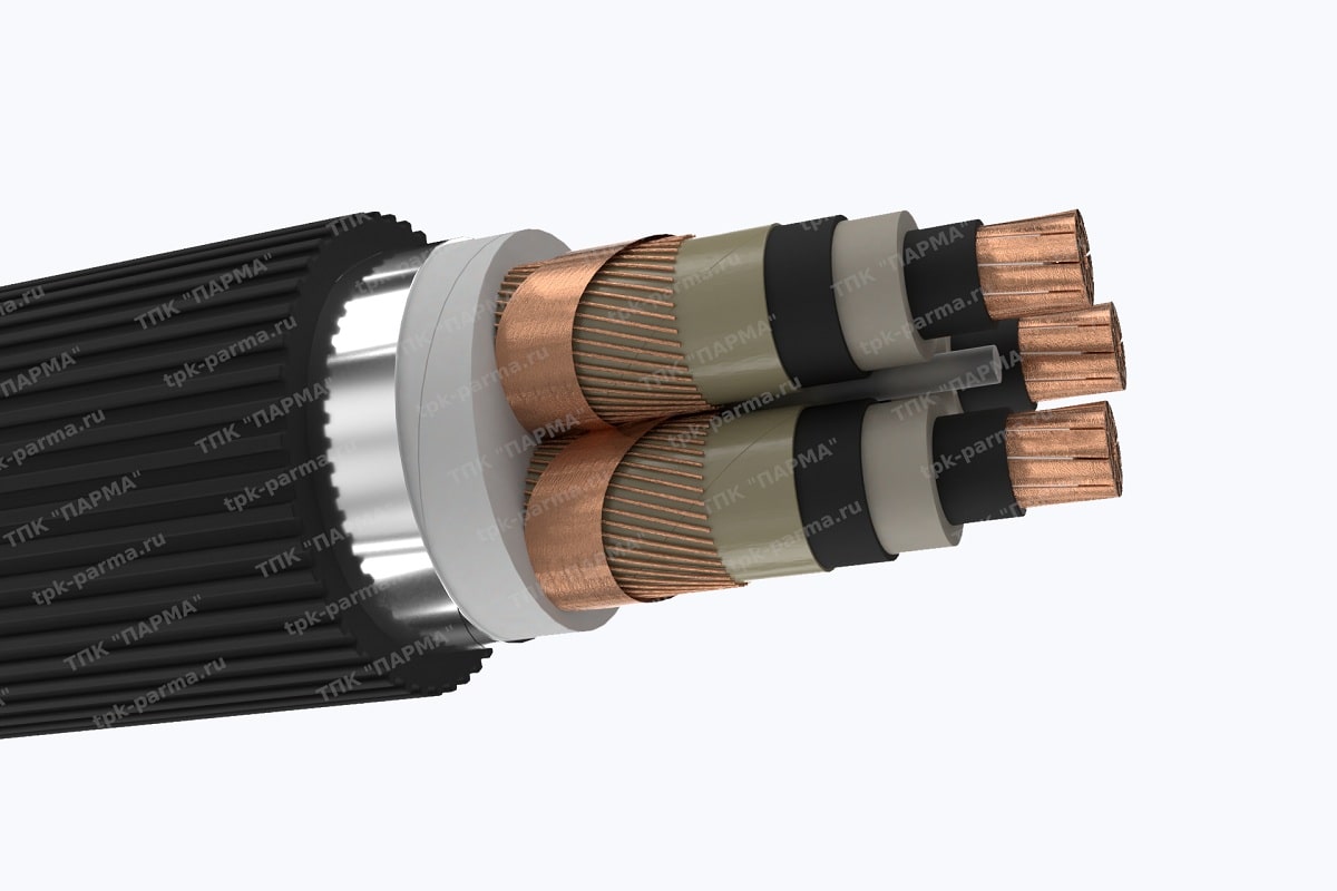 Кабель ПвПу2гж 3х70/16 - 20кВ